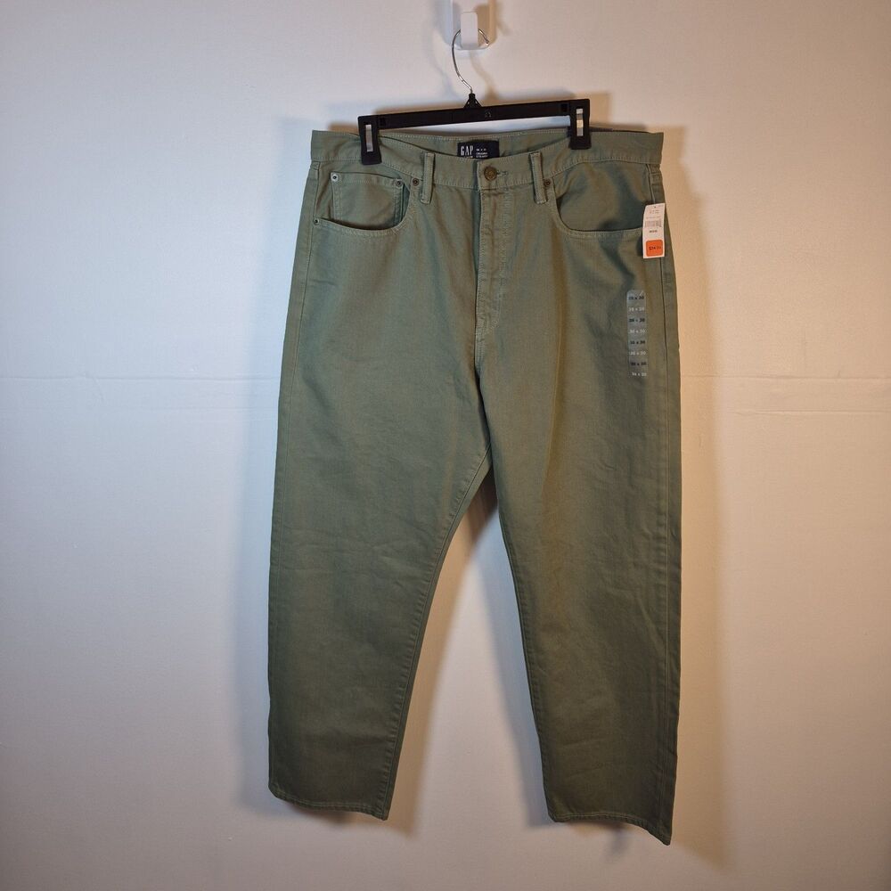 Gap Denim Men's Green Jeans Size 36 X 30 Original Straight